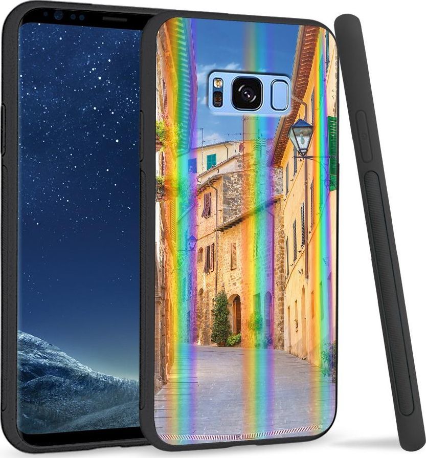 Super Fashion Etui na telefon Samsung S8 Rainbow Case Kolory miasta 1