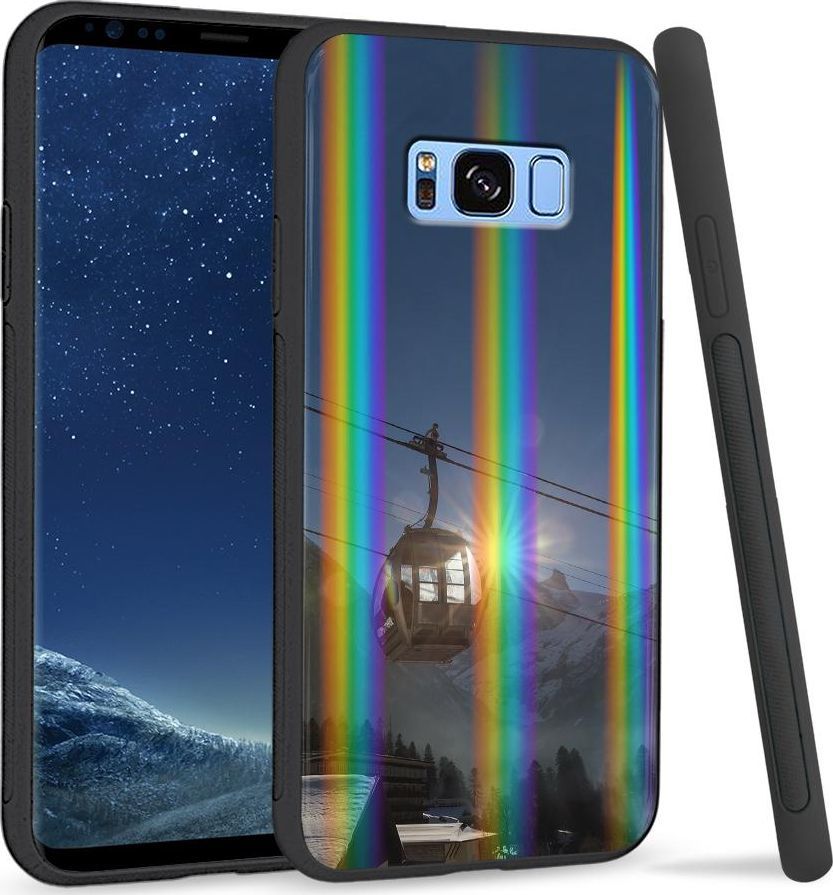 Super Fashion Etui na telefon Samsung S8 Rainbow Case Kolejka linowa 1