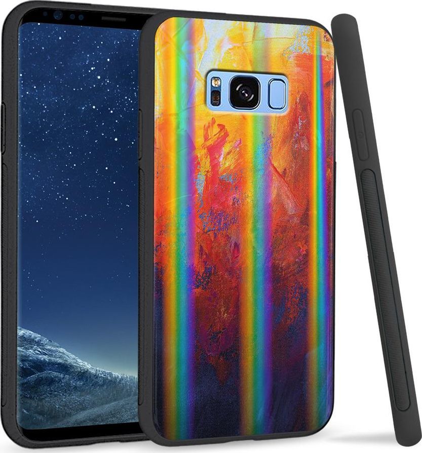 Super Fashion Etui na telefon Samsung S8 Rainbow Case Pastel Painting 1