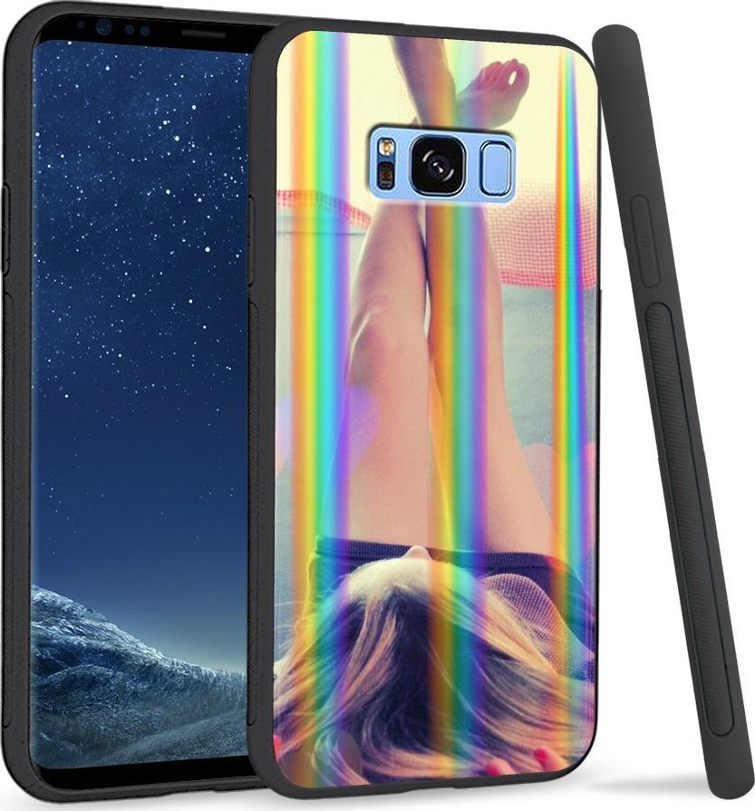 Super Fashion Etui na telefon Samsung S8 Rainbow Case Lady 1