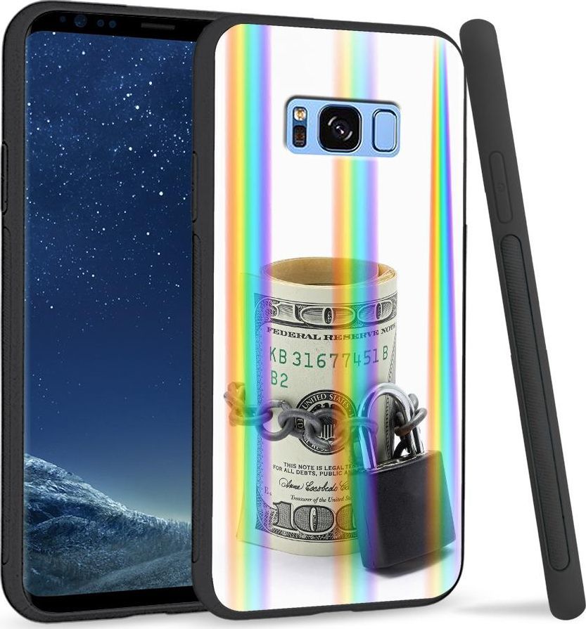 Super Fashion Etui na telefon Samsung S8 Rainbow Case Pięniądze 1