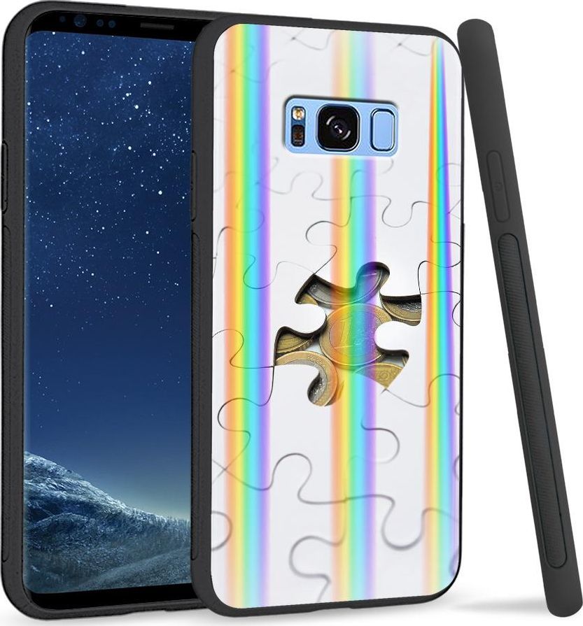 Super Fashion Etui na telefon Samsung S8 Rainbow Case Puzzle 1