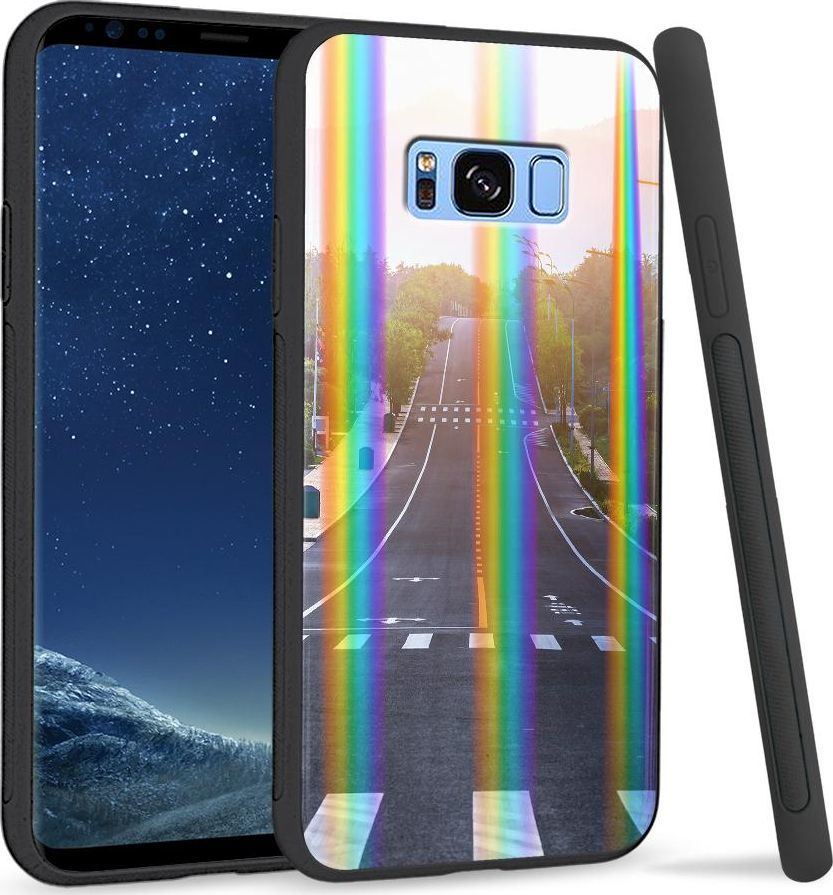 Super Fashion Etui na telefon Samsung S8 Rainbow Case Droga w górę 1