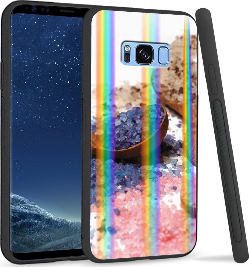 Super Fashion Etui na telefon Samsung S8 Rainbow Case Sól 1