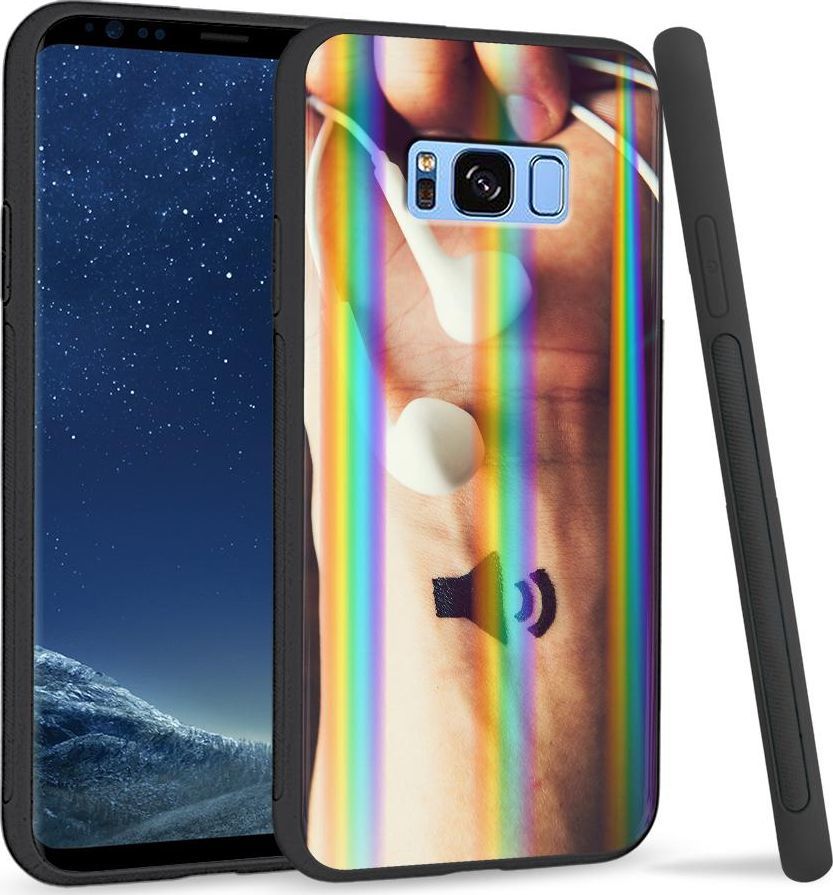 Super Fashion Etui na telefon Samsung S8 Rainbow Case Czas na muzykę 1