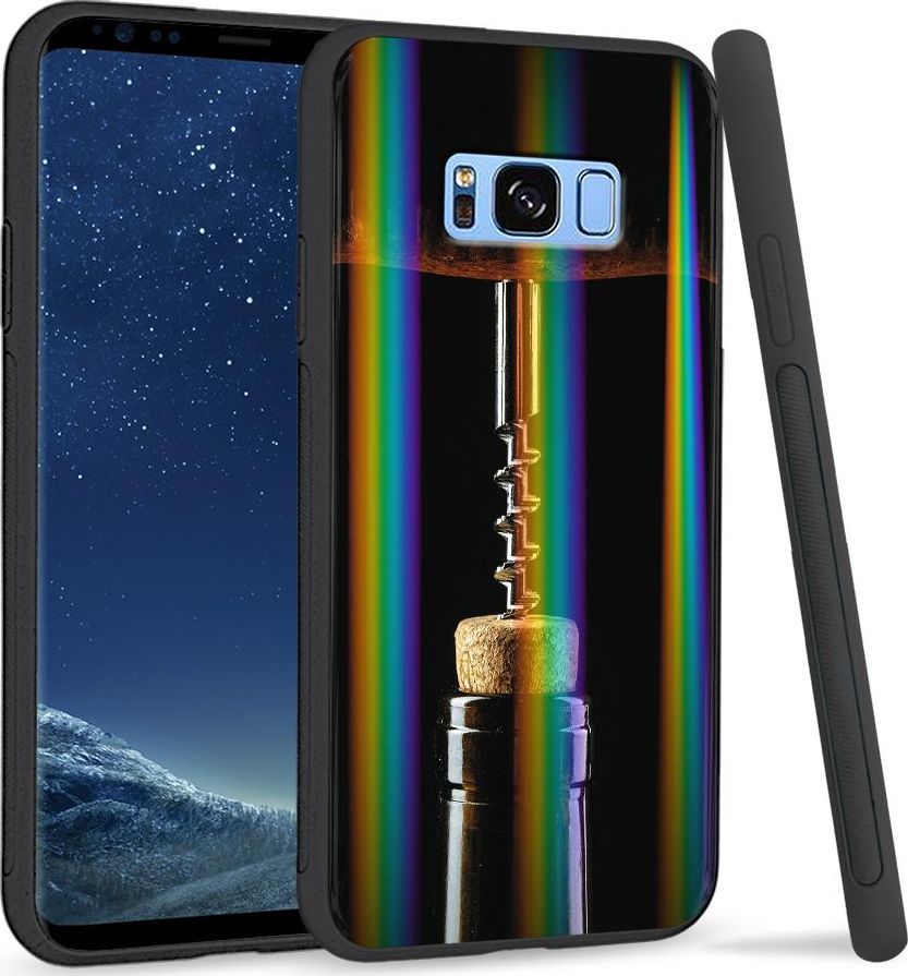 Super Fashion Etui na telefon Samsung S8 Rainbow Case Korkociąk 1