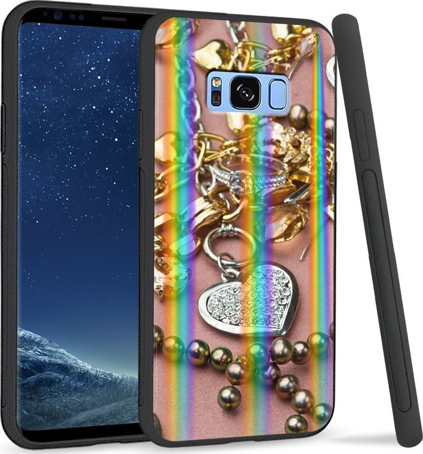 Super Fashion Etui Rainbow Series na Samsung S8 Plus Złoto i srebro 1
