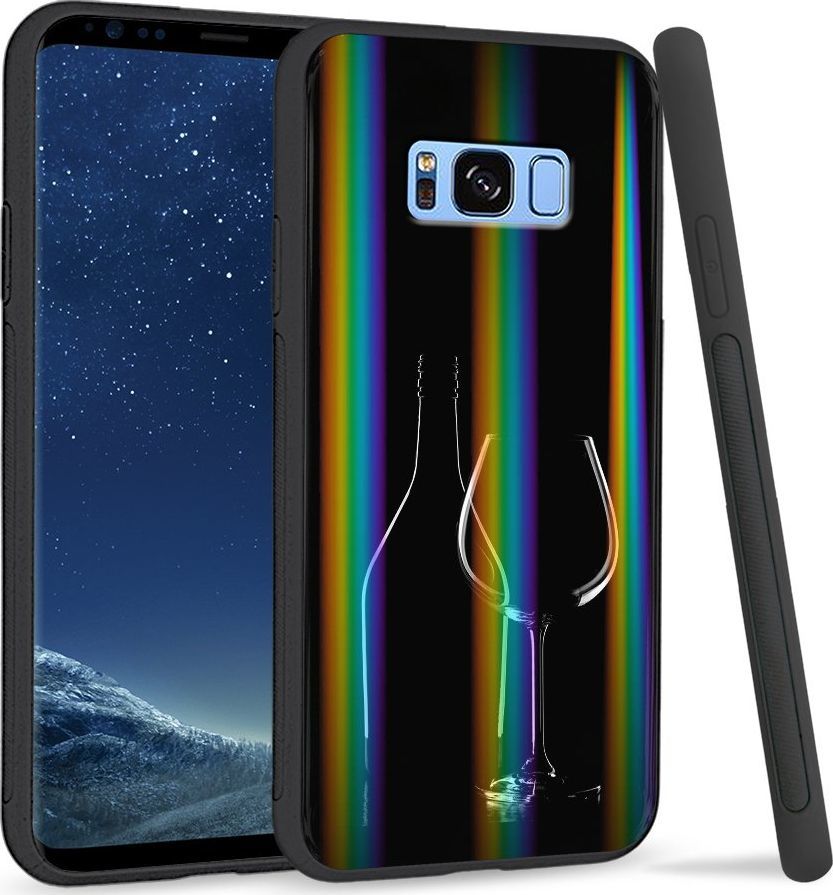 Super Fashion Etui Rainbow Series na Samsung S8 Plus Wino 1