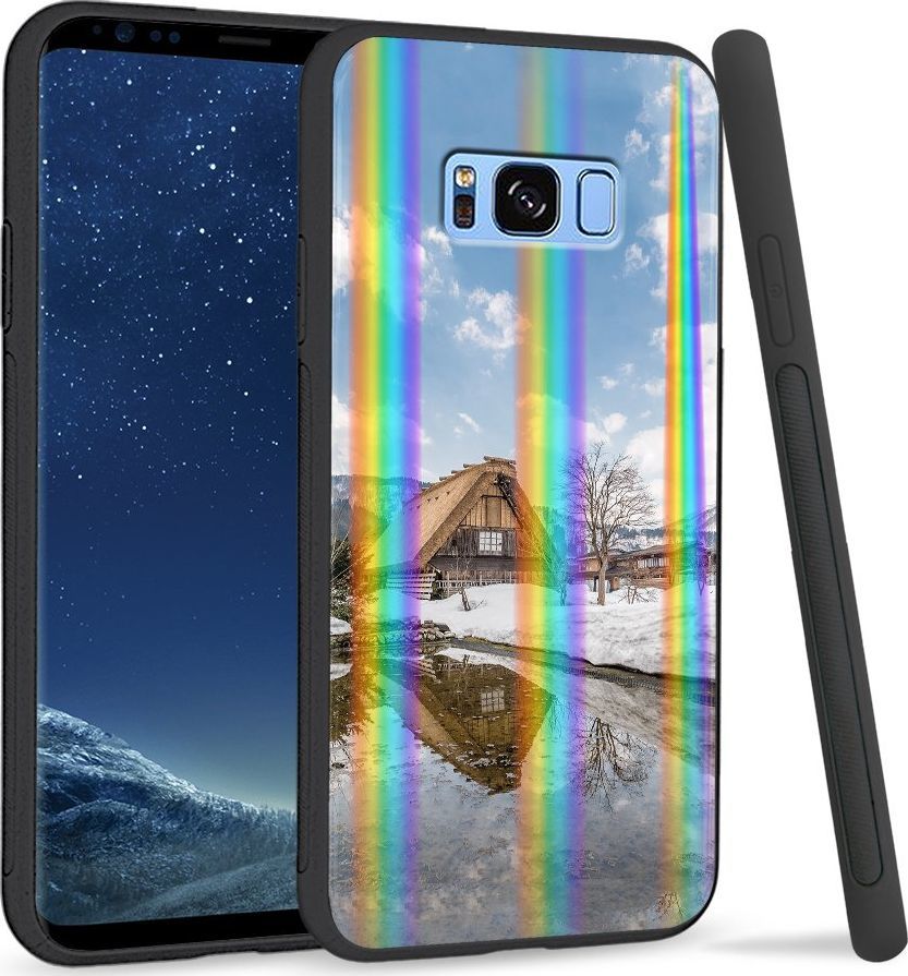 Super Fashion Etui Rainbow Series na Samsung S8 Plus Górska chata 1