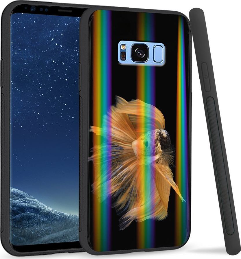 Super Fashion Etui Rainbow Series na Samsung S8 Plus Złota rybka 1