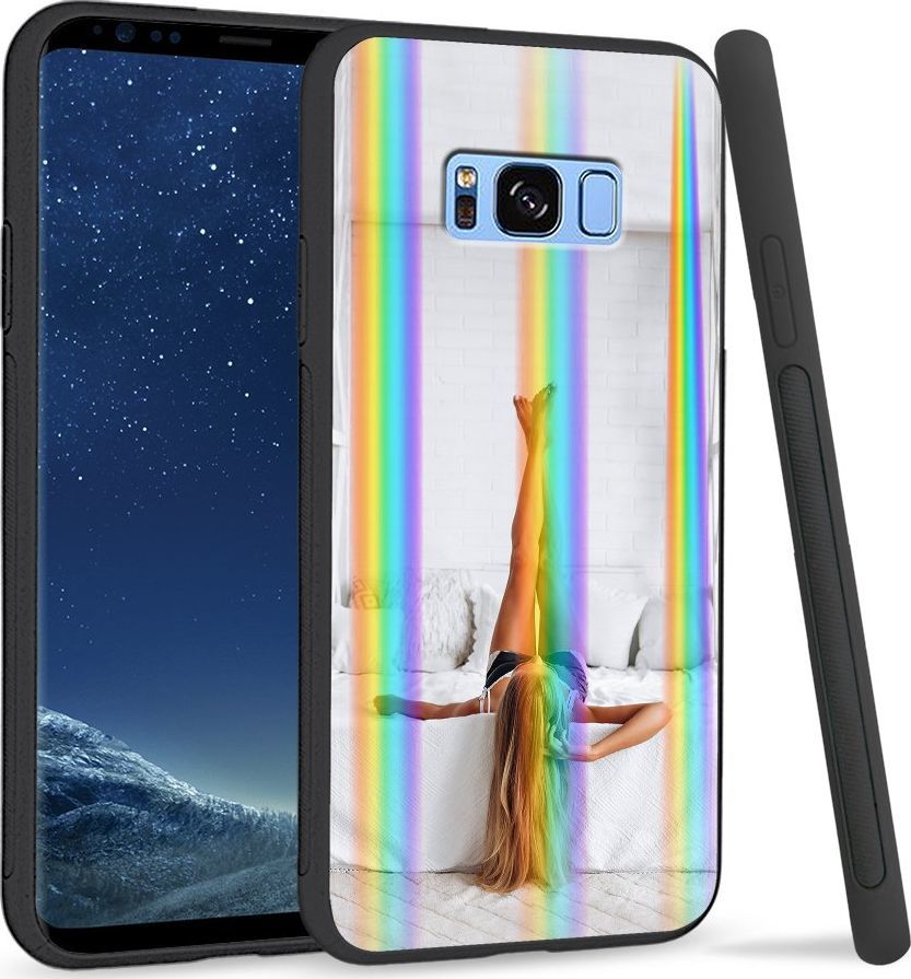 Super Fashion Etui Rainbow Series na Samsung S8 Plus Biały pokók 1