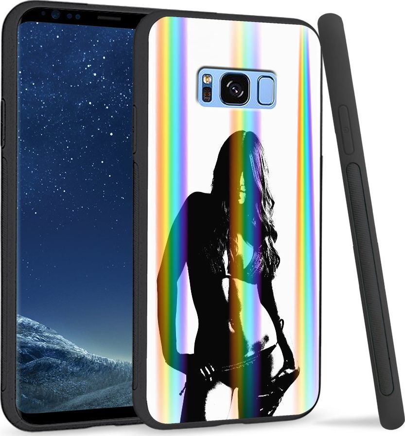 Super Fashion Etui Rainbow Series na Samsung S8 Plus Kobieta retro 1