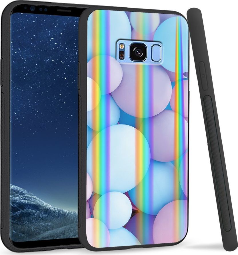 Super Fashion Etui Rainbow Series na Samsung S8 Plus Pastelowe balony 1