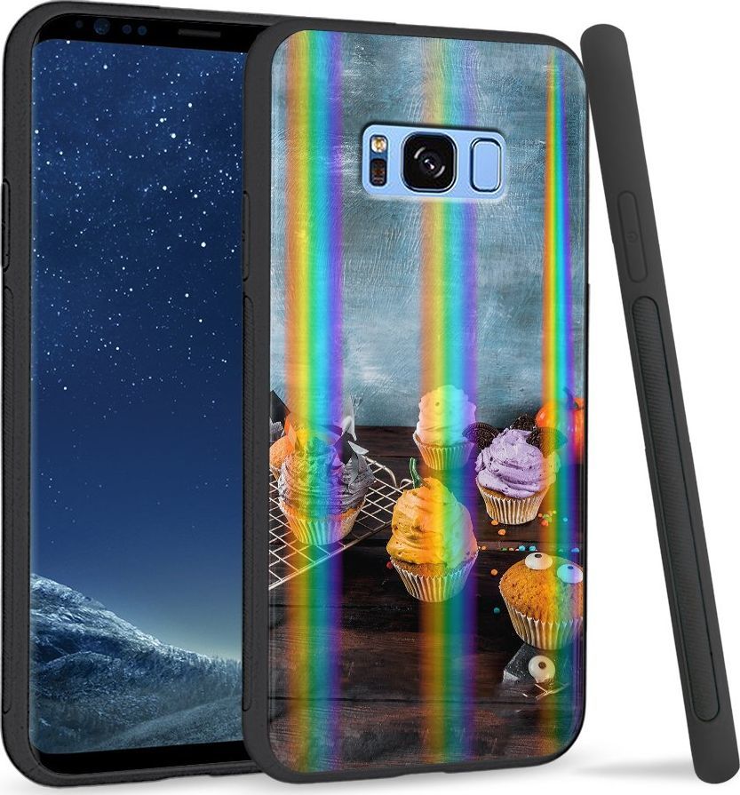 Super Fashion Etui Rainbow Series na Samsung S8 Plus Babeczki 1