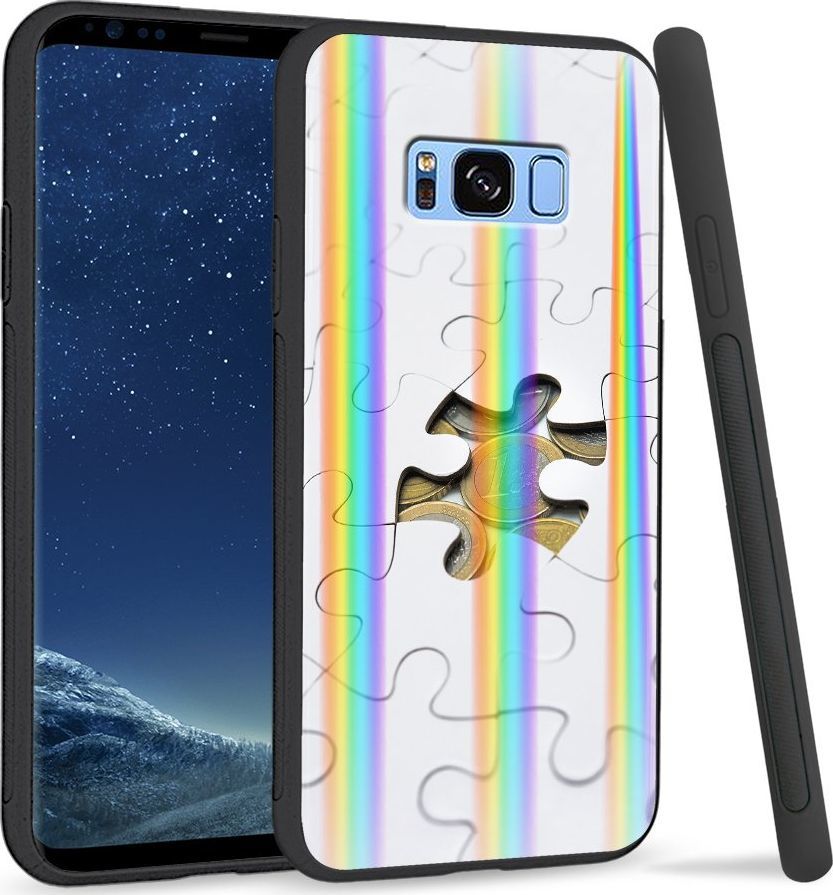 Super Fashion Etui Rainbow Series na Samsung S8 Plus Puzzle 1
