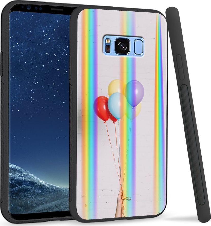 Super Fashion Etui Rainbow Series na Samsung S8 Plus Kolorowe balony 1