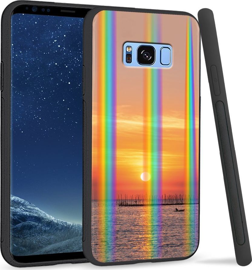 Super Fashion Etui Rainbow Series na Samsung S8 Plus Zachód słońca 1