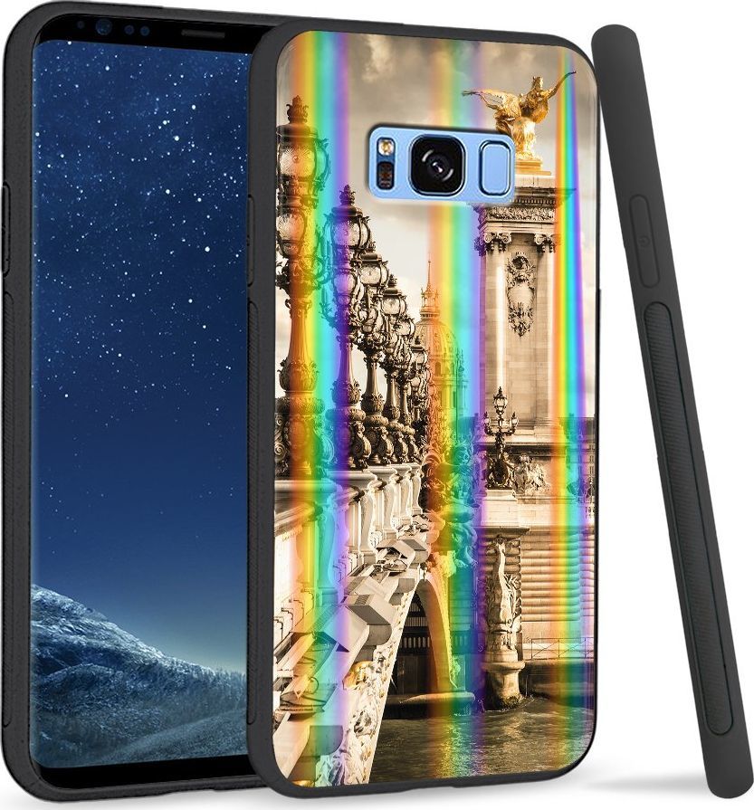 Super Fashion Etui Rainbow Series na Samsung S8 Plus Stary most 1