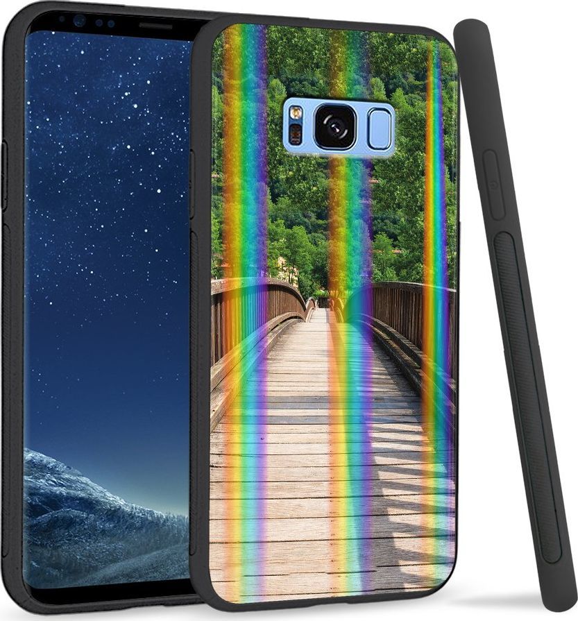 Super Fashion Etui Rainbow Series na Samsung S8 Plus Drewniany most 1
