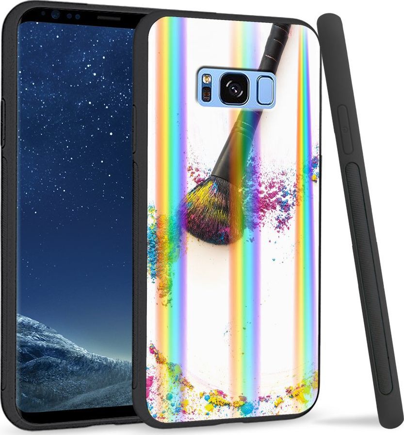 Super Fashion Etui Rainbow Series na Samsung S8 Plus Kolorowy puder 1