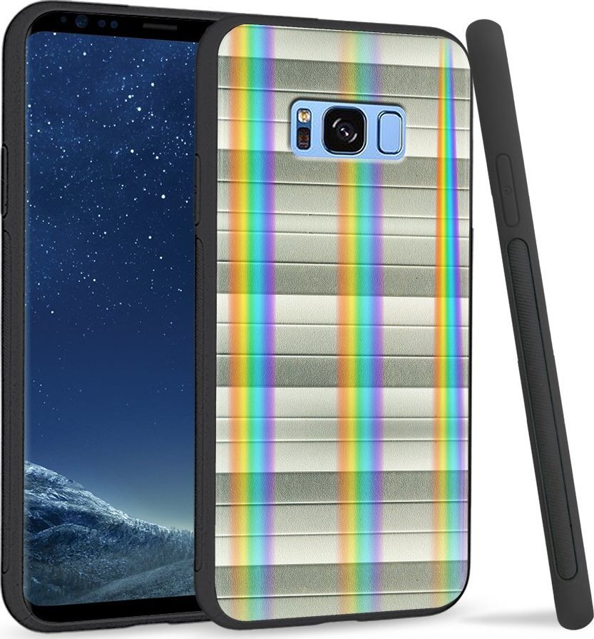 Super Fashion Etui Rainbow Series na Samsung S8 Plus Odcienie szarości 1