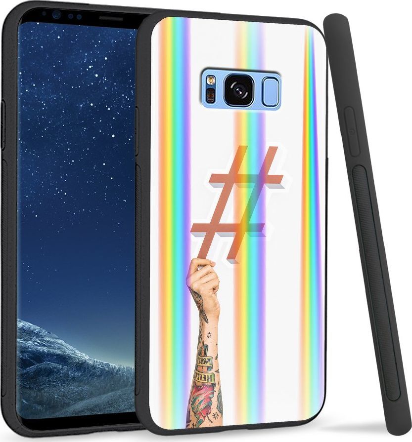 Super Fashion Etui Rainbow Series na Samsung S8 Plus Hasztag 1