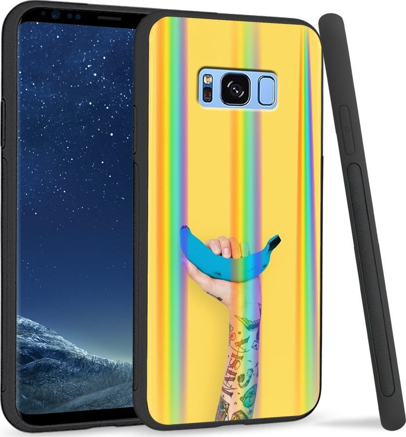Super Fashion Etui Rainbow Series na Samsung S8 Plus Niebieski banan 1