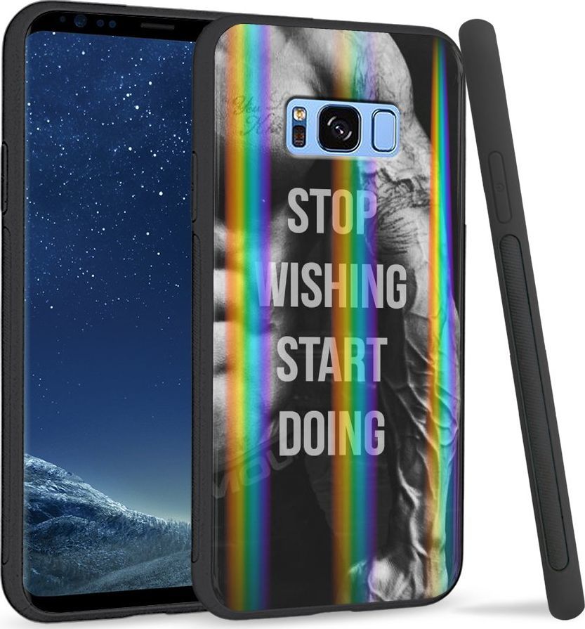 Super Fashion Etui Rainbow Series na Samsung S8 Plus Start doing|Stop wishing 1