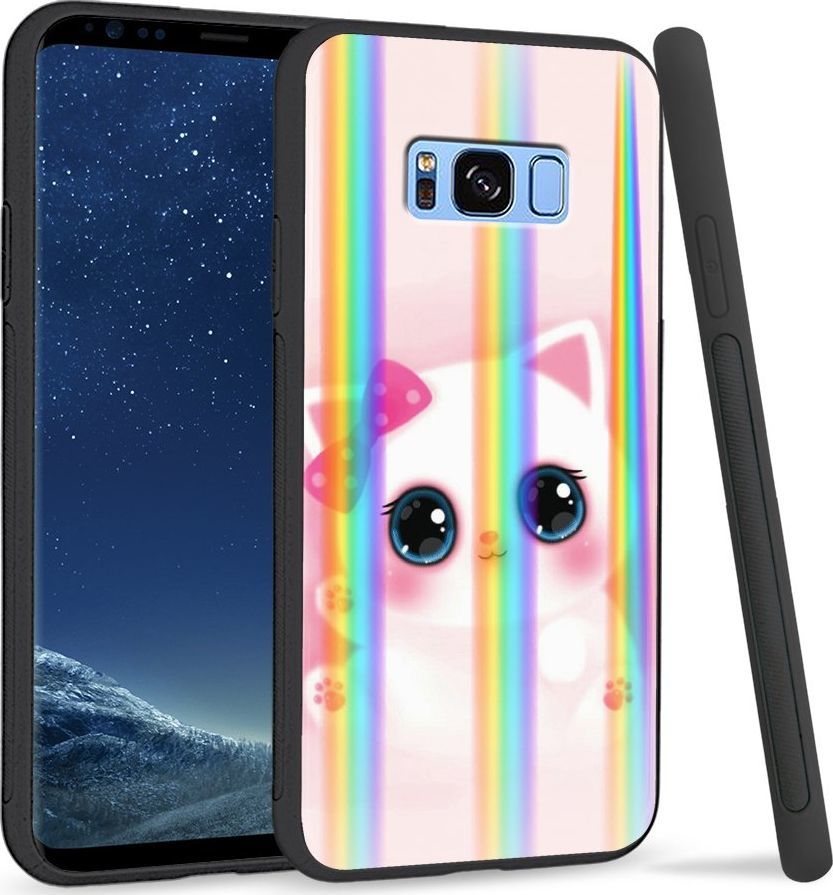 Super Fashion Etui Rainbow Series na Samsung S8 Plus Sweet Kitty 1