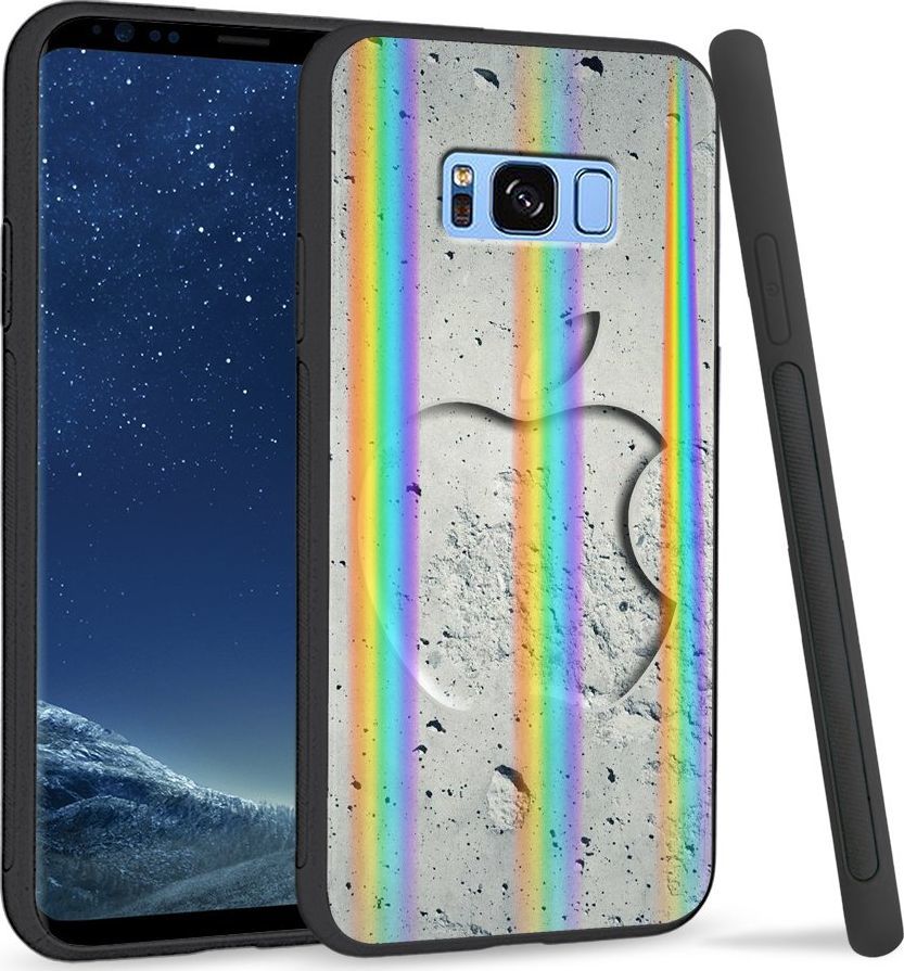 Super Fashion Etui Rainbow Series na Samsung S8 Plus Kamienny Apple 1