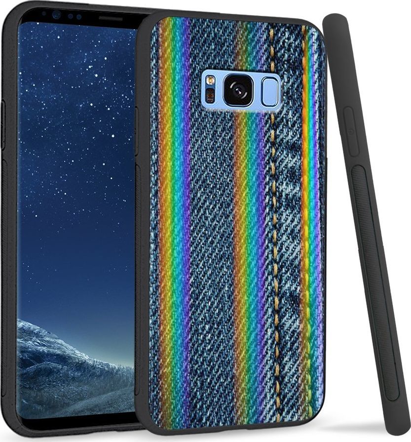 Super Fashion Etui Rainbow Series na Samsung S8 Plus Jeans 1