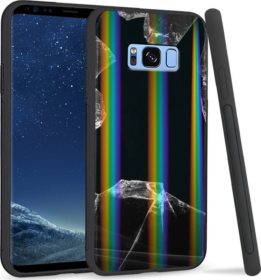 Super Fashion Etui Rainbow Series na Samsung S8 Plus Broken Glass 1