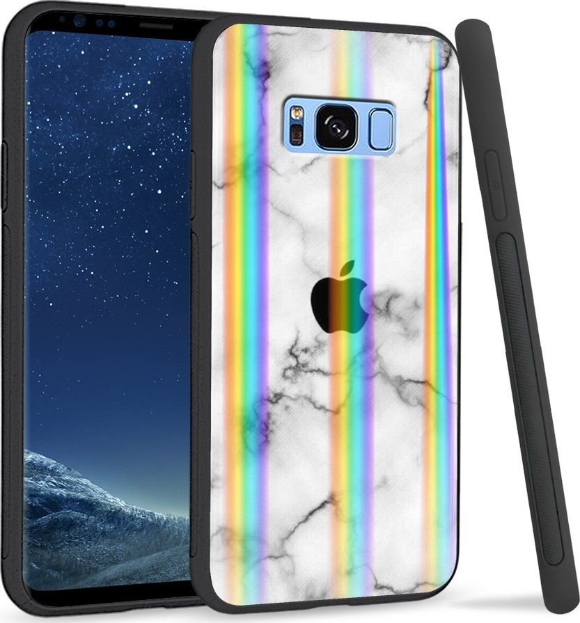 Super Fashion Etui Rainbow Series na Samsung S8 Plus Marble Apple 1