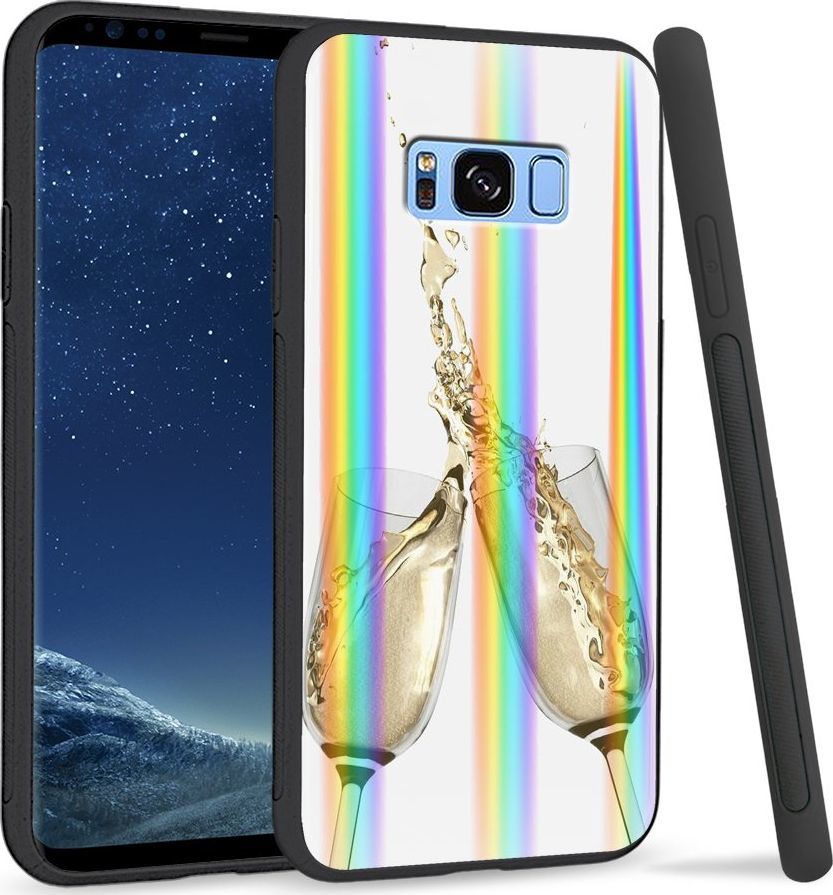 Super Fashion Etui Rainbow Series na Samsung S8 Plus Szampan 1
