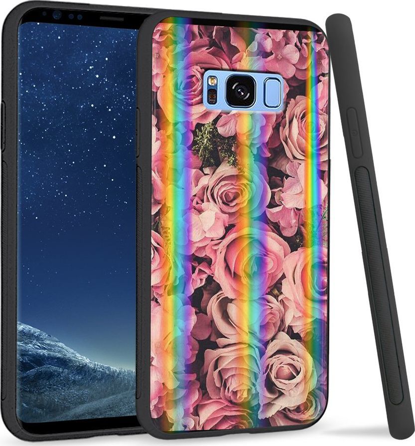 Super Fashion Etui Rainbow Series na Samsung S8 Plus Roses 1