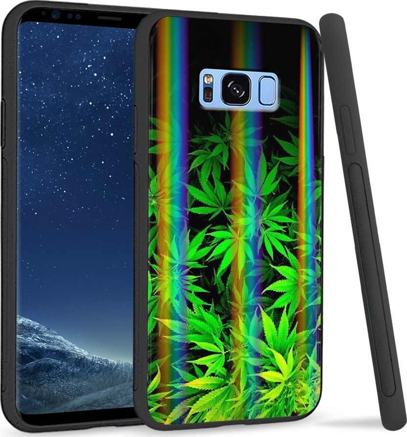 Super Fashion Etui Rainbow Series na Samsung S8 Plus Czarne Zioło 1