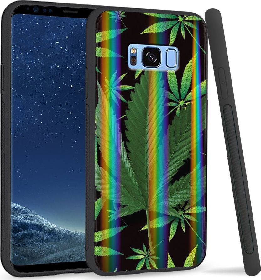 Super Fashion Etui Rainbow Series na Samsung S8 Plus Liście 1