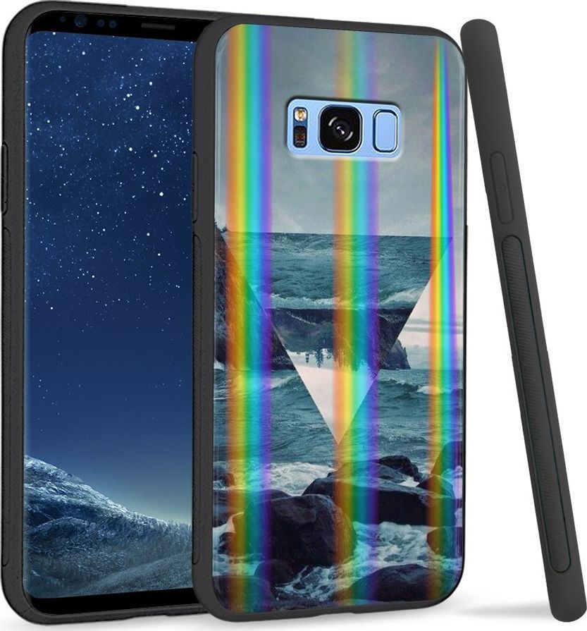 Super Fashion Etui Rainbow Series na Samsung S8 Plus Sea Triangle 1