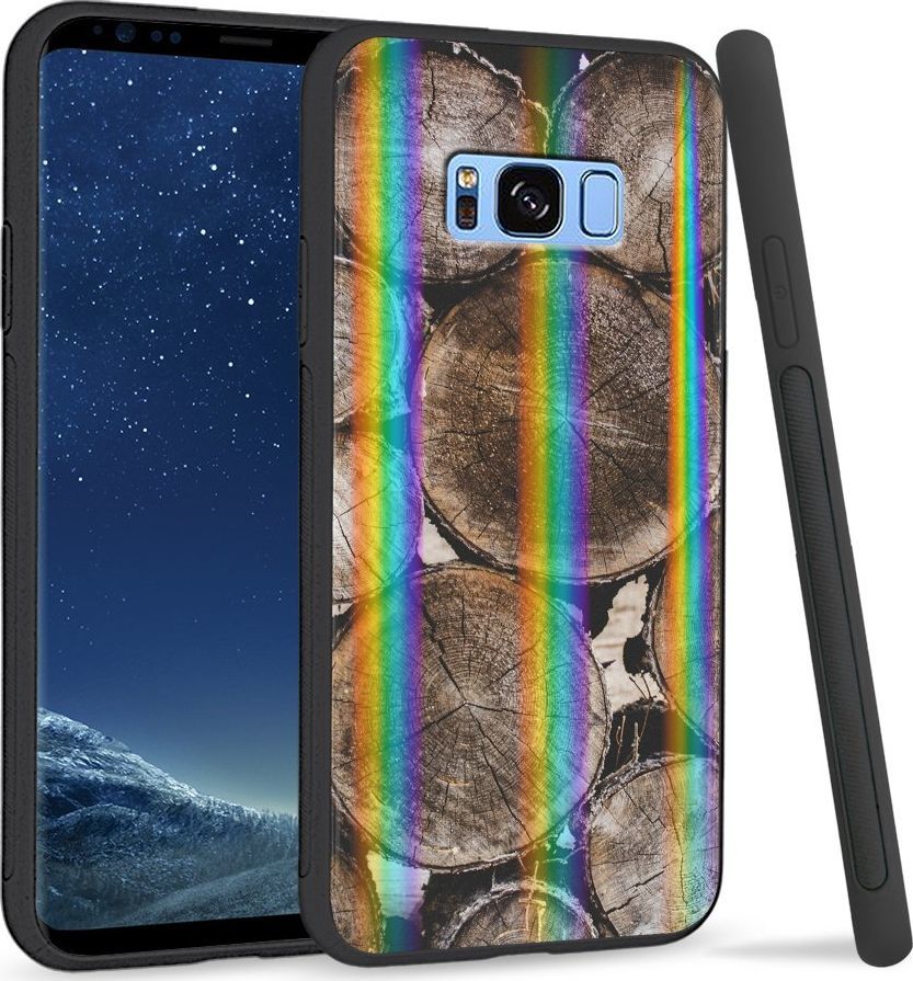 Super Fashion Etui Rainbow Series na Samsung S8 Plus Drewno 1