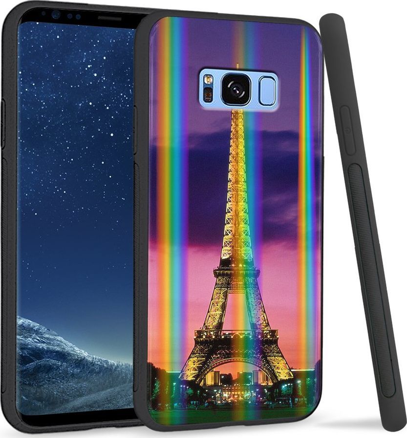 Super Fashion Etui Rainbow Series na Samsung S8 Plus Wieża Eiffla 1