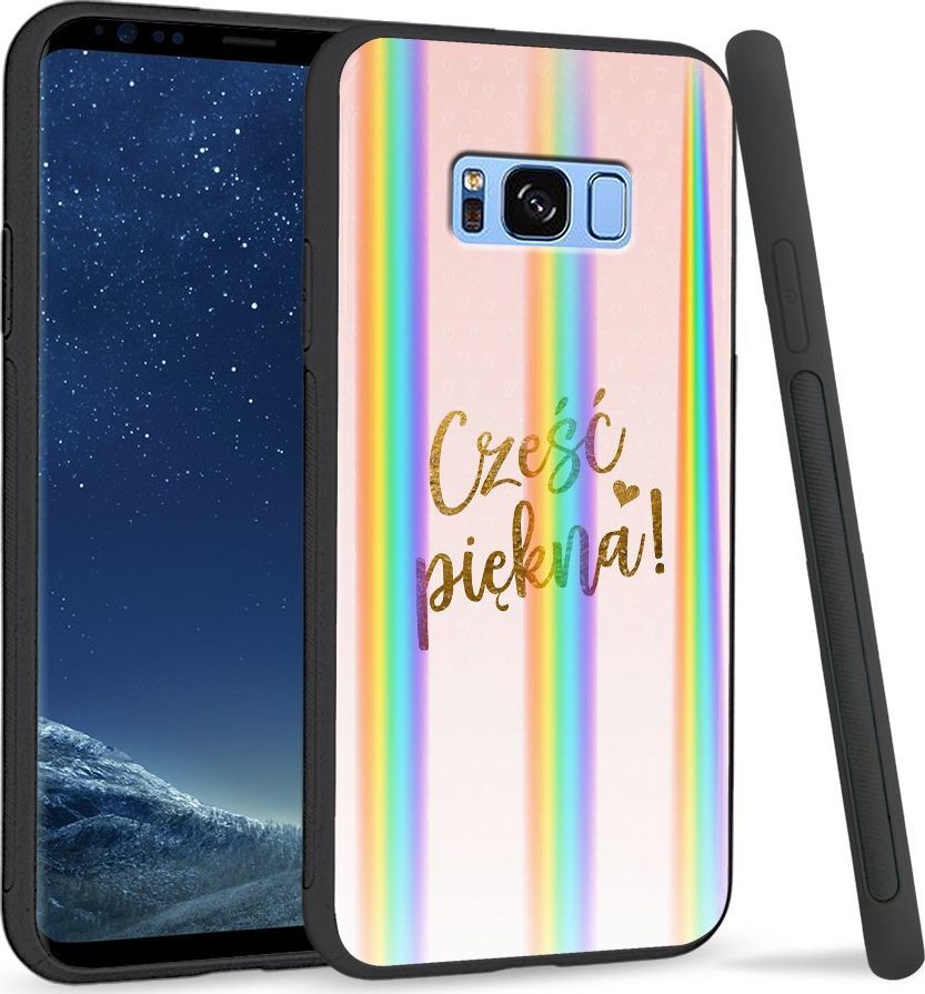 Super Fashion Etui Rainbow Series na Samsung S8 Plus Cześć Piękna 1