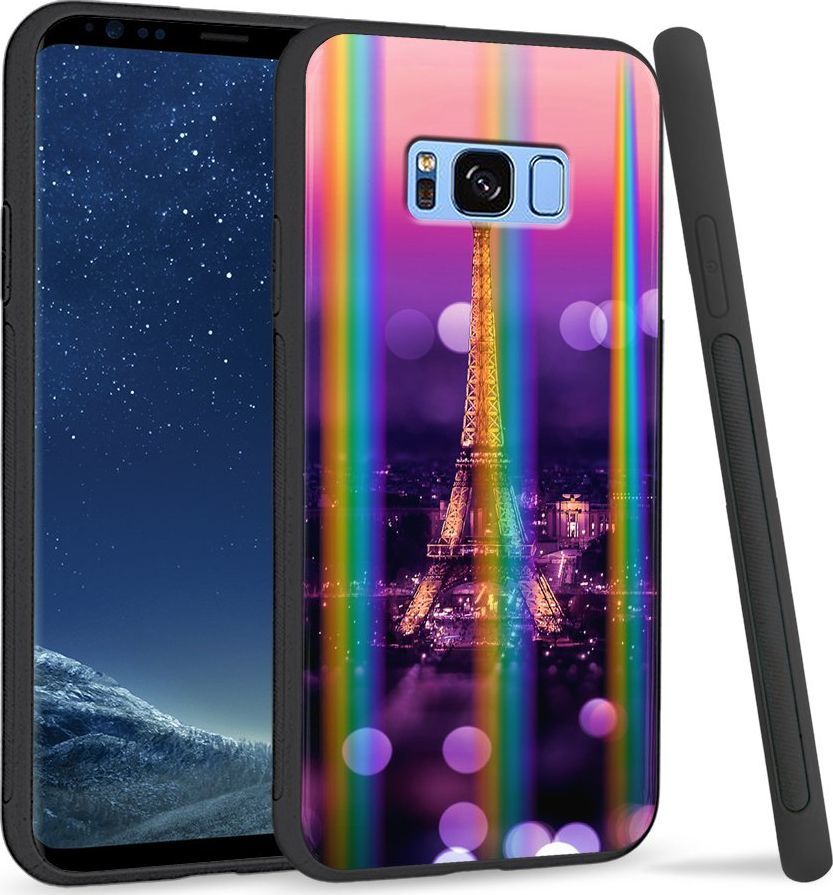 Super Fashion Etui Rainbow Series na Samsung S8 Plus Kocham Paryż 1