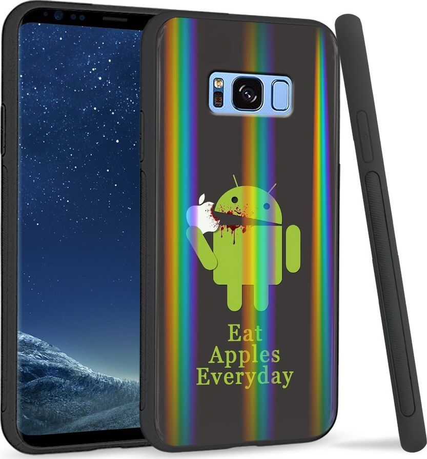Super Fashion Etui Rainbow Series na Samsung S8 Plus Eat Apples Everyday 1