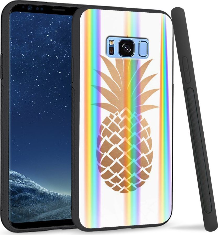 Super Fashion Etui Rainbow Series na Samsung S8 Plus Złoty Ananas 1