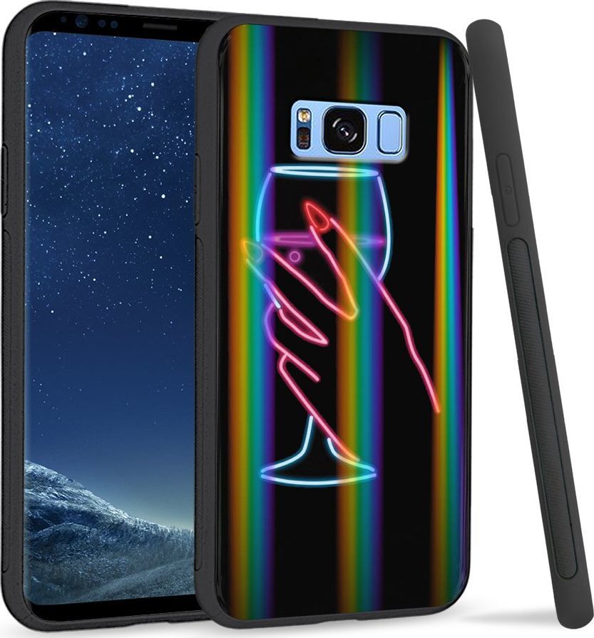 Super Fashion Etui Rainbow Series na Samsung S8 Plus Glass of Wine 1