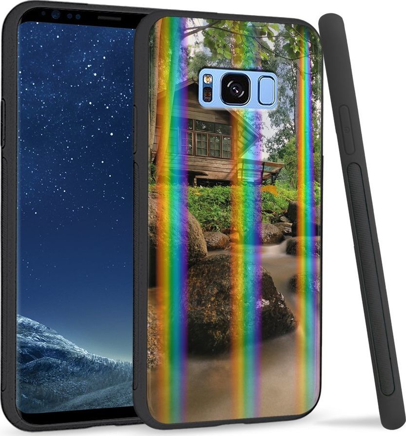 Super Fashion Etui Rainbow Series na Samsung S8 Plus Chata w lesie 1