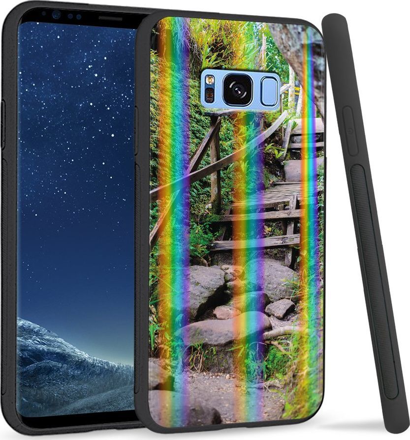 Super Fashion Etui Rainbow Series na Samsung S8 Plus Leścia ścieżka 1