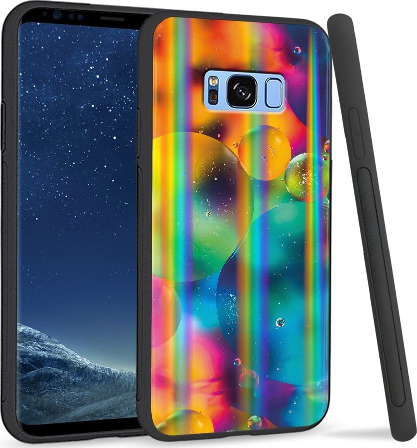 Super Fashion Etui Rainbow Series na Samsung S8 Plus Kolorowe bańki 1