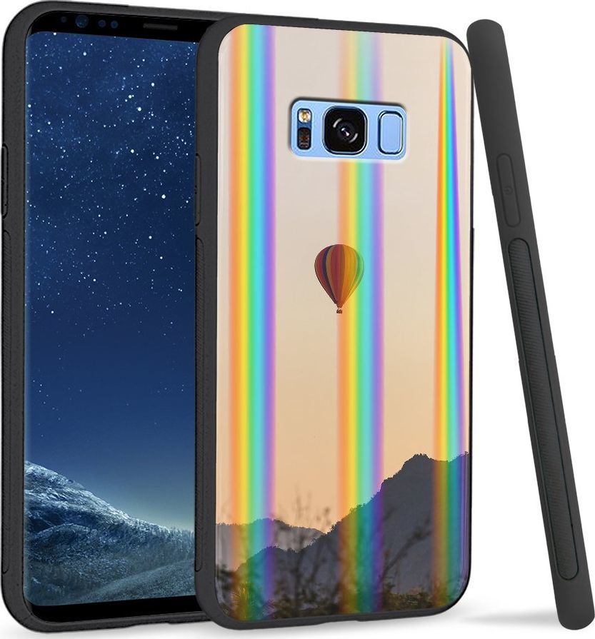 Super Fashion Etui Rainbow Series na Samsung S8 Plus Balon nad górami 1