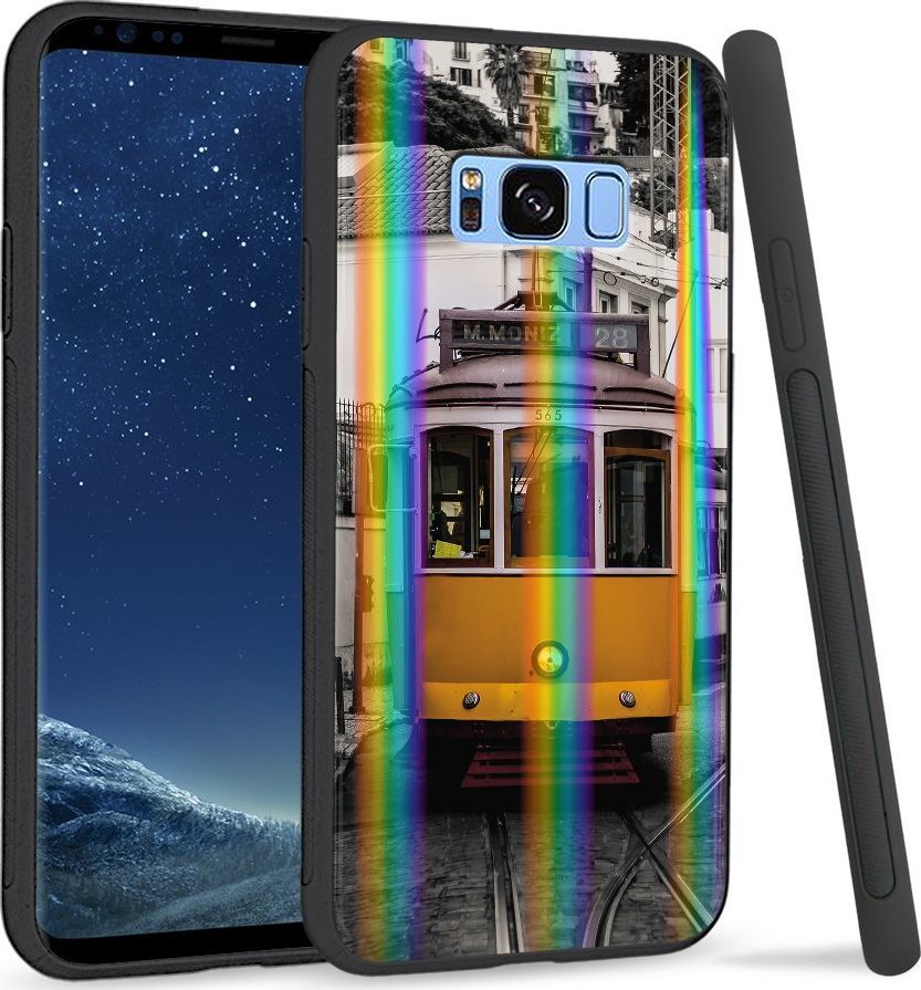 Super Fashion Etui Rainbow Series na Samsung S8 Plus Stary tramwaj 1